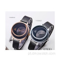 Grande venda SK 0088 Relógio feminino de diamante 2021 Pulseiras de relógio com malha de couro tipo quartzo relógios femininos